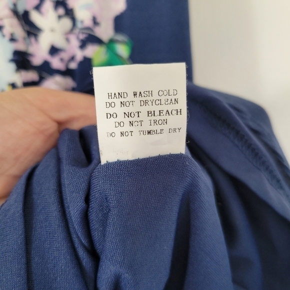 Davi & Dani Blue Floral Mini Dress Size Small - Picture 7 of 8